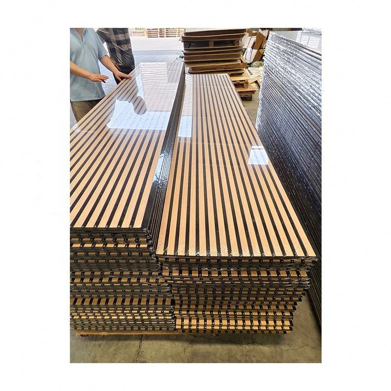 High Density Decorative Wall Slat Soundproof Studio Sound Dampening Acoustic Panels - Image 2