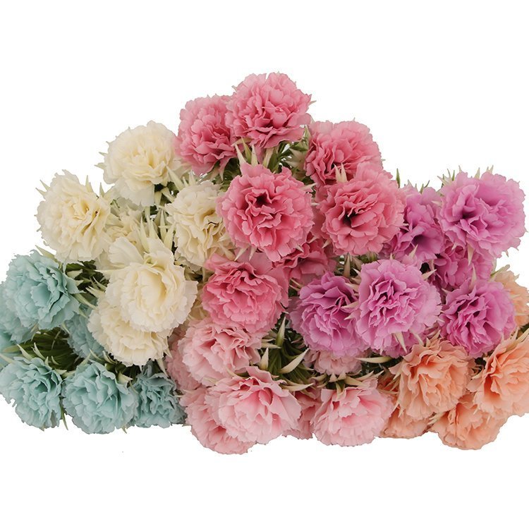 7 Headed Medium Artificial Colorful Carnation Expoter
