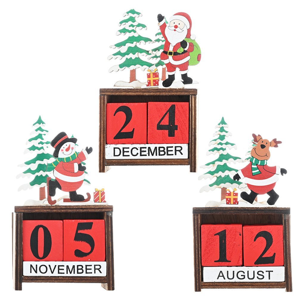 China High Quality Christmas Wooden Calendar