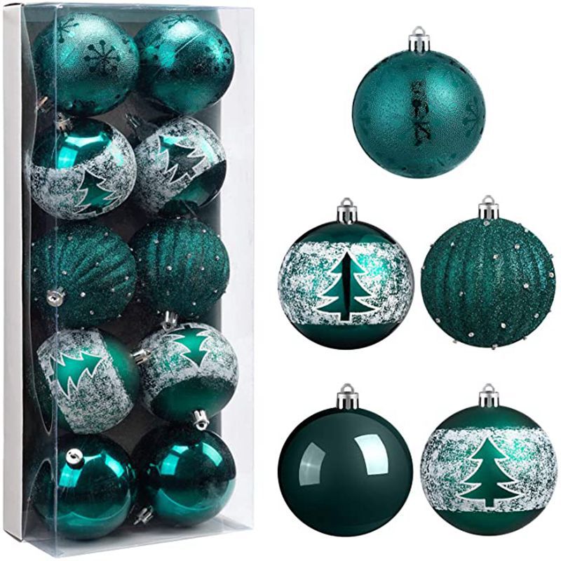 OEM Hot selling Christmas festival plastic green ball