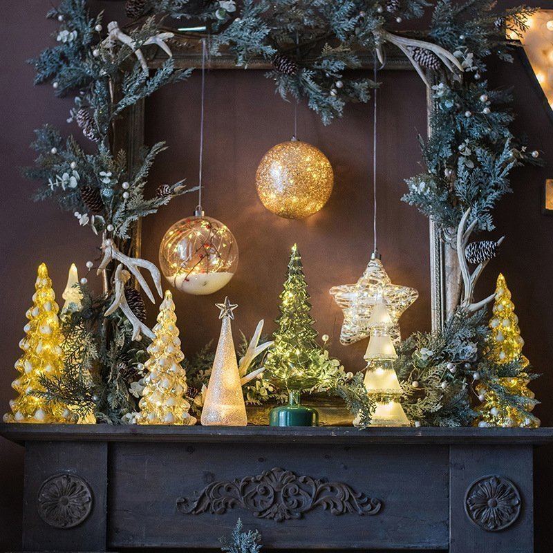 Shimmering Glass Christmas tree