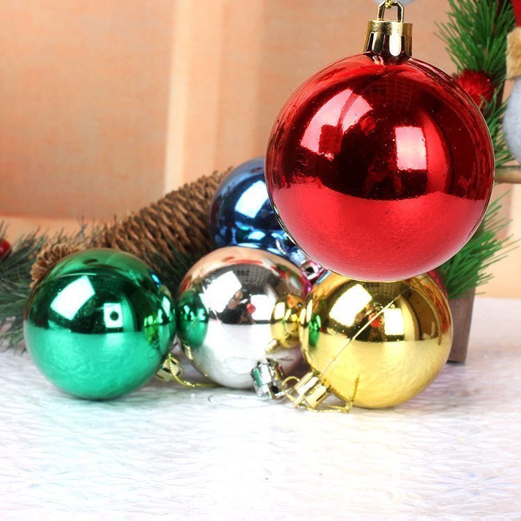 Supplier Classic bright light Christmas plastic ball