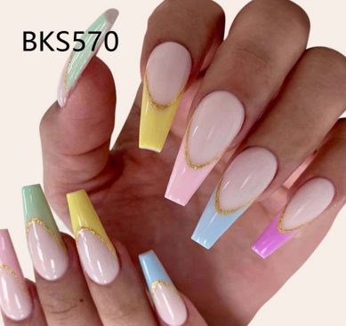 24pcs Beautiful Artificial Fake Nails Exporter From China