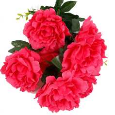 6 Head Gradient Artificial Peony Flower Exporter