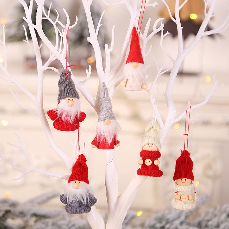 Christmas Tree Plush Ornaments Mini Santa - Image 4