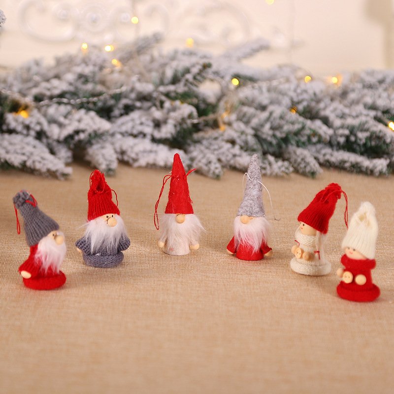 Christmas Tree Plush Ornaments Mini Santa - Image 5