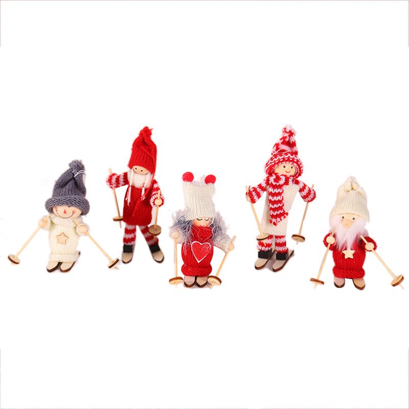 Holiday Figure Ski Doll Ornament