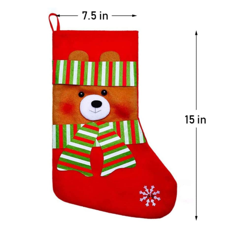 Santa Claus Mini Stockings 4 pack - Image 3