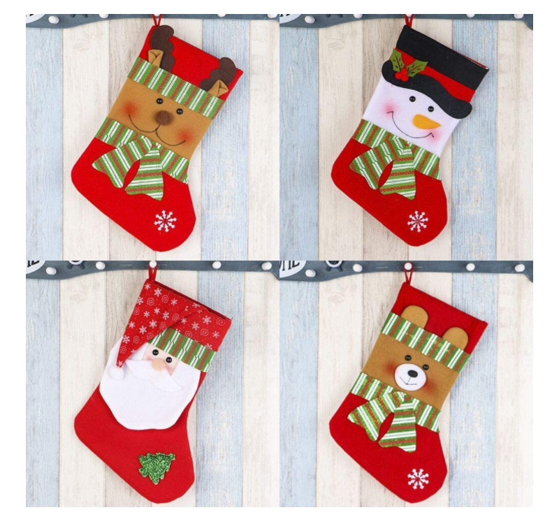Santa Claus Mini Stockings 4 pack - Image 2